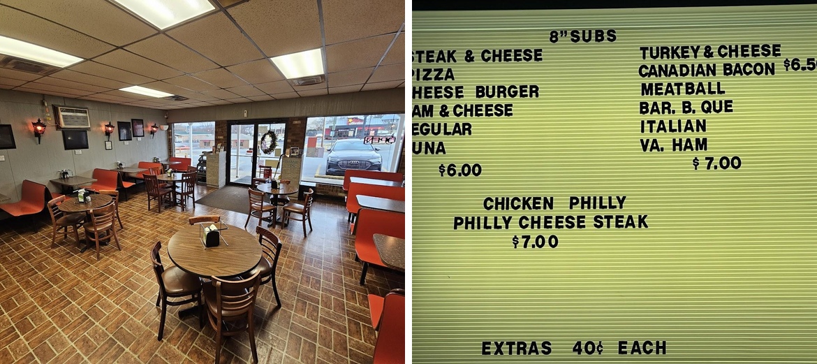 Mrs B's Pizza Menu