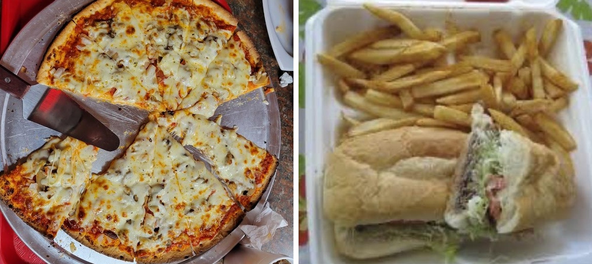 Mrs B's Pizza Menu